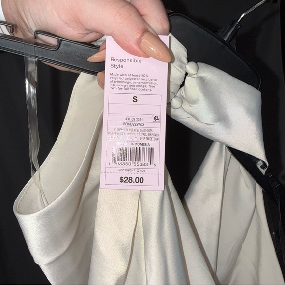 Wild Fable Light Beige Mini A-Line Dress | Size Small | NWT - Picture 6 of 6